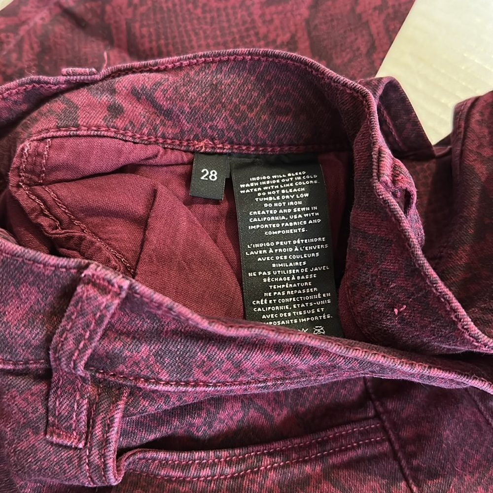 J Brand Purple Python Style Jeggings - Picture 3 of 4